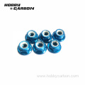 Nylon Lock Nut with serrated Flange Aluminum Fasteners